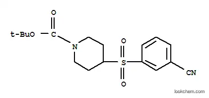 4- (3-CYANO-BENZENESULFONYL) -PIPERIDINE-1-CARBOXYLIC ACID TERT-BUTYL 에스테르