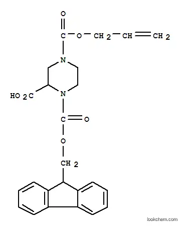 4-[(ALLYLOXY) CARBONYL] PIPERAZINE-2-CARBOXYLIC ACID, N1-FMOC 보호 97 % 4-ALLYL 1- (9-H-FLUOREN-9-YLMETHYL) HYDROGEN PIPERAZINE-1,2,4-TRICARBOXYLATE