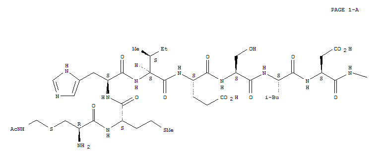 L-Cysteine,S-[(acetylamino)methyl]-N-[N-[N-[N-[N-[N-[N-[N-[N-[N-[N-[S-[(acetylamino)methyl]-L-cysteinyl]-L-methionyl]-L-histidyl]-L-isoleucyl]-L-α-glutamyl]-L-seryl]-L-leucyl]-L-α-aspartyl]-L-seryl]