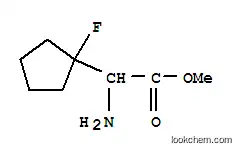 사이클로펜탄아세트산, -알파–아미노-1-플루오로-, 메틸 에스테르(9CI)