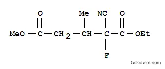 펜탄디오산, 2-시아노-2-플루오로-3-메틸-, 1-에틸 5-메틸 에스테르(9CI)