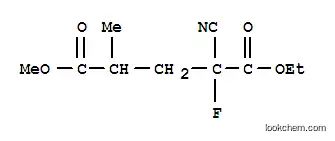 펜탄디오산, 2-시아노-2-플루오로-4-메틸-, 1-에틸 5-메틸 에스테르(9CI)