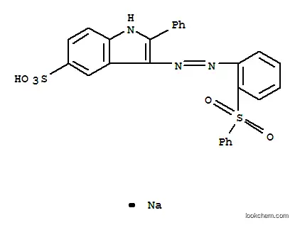 1H-인돌-5-술폰산, 2-페닐-3-2-(페닐술포닐)페닐아조-, 일나트륨염