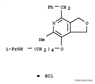 4-[[[1,3-ジヒドロ-6-メチル-4-(フェニルメチル)フロ[3,4-c]ピリジン]-7-イル]オキシ]-N-(1-メチルエチル)-1-ブタンアミン?塩酸塩