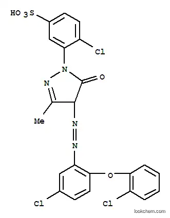 4-クロロ-3-[[4-[[5-クロロ-2-(2-クロロフェノキシ)フェニル]アゾ]-4,5-ジヒドロ-3-メチル-5-オキソ-1H-ピラゾール]-1-イル]ベンゼンスルホン酸