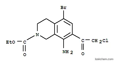2(1H)-이소퀴놀린카르복실산, 8-아미노-5-브로모-7-(2-클로로아세틸)-3,4-디히드로-, 에틸 에스테르