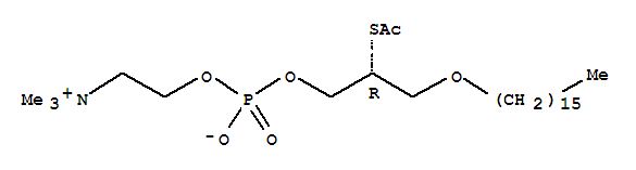 1-O-Hexadecyl-2-deoxy-2-thio-S-acetyl-sn-glyceryl-3-phosphorylcholine