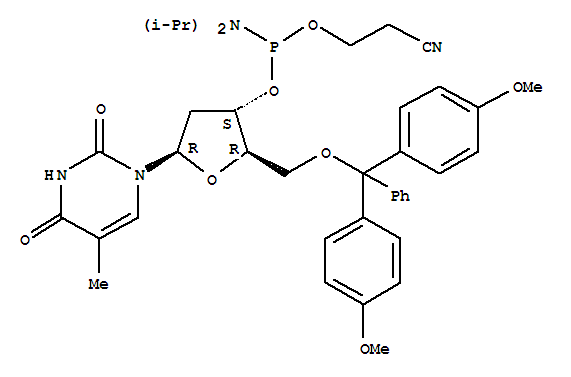 5'-Dimethoxytrityl-3'-deoxythymidine2'-[(2-cyanoethyl)-(N,N-diisopropyl)]-phosphoramidite