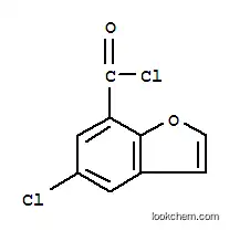 7-벤조푸란카르보닐 클로라이드, 5-클로로-(9CI)