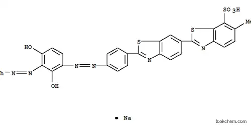 2′-[4-[[2,4-ジヒドロキシ-3-(フェニルアゾ)フェニル]アゾ]フェニル]-6-メチル-2,6′-ビベンゾチアゾール-7-スルホン酸ナトリウム
