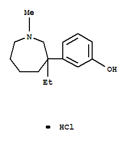 MeptazinolHCl;Phenol,3-(3-ethylhexahydro-1-methyl-1H-azepin-3-yl)-,hydrochloride(1:1)