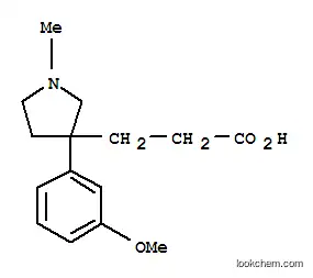3-[3-(3-メトキシフェニル)-1-メチルピロリジン-3-イル]プロパン酸