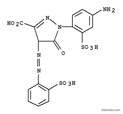 1-(4-アミノ-2-スルホフェニル)-4,5-ジヒドロ-5-オキソ-4-[(2-スルホフェニル)アゾ]-1H-ピラゾール-3-カルボン酸