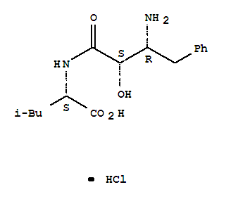 L-Leucine,N-[(2S,3R)-3-amino-2-hydroxy-1-oxo-4-phenylbutyl]-,hydrochloride(1:1)