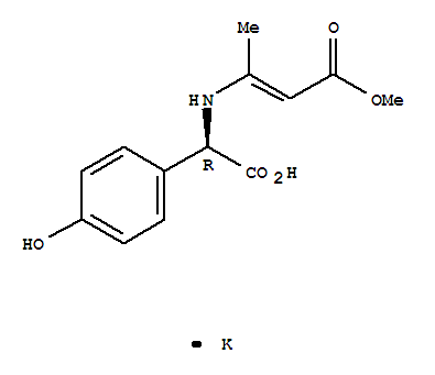 Potassium2-(4-hydroxyphenyl)-2-((4-methoxy-4-oxobut-2-en-2-yl)amino)acetate