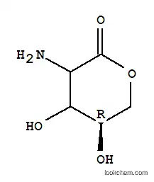 펜톤산, 2-아미노-2-데옥시-, 델타-락톤(9CI)