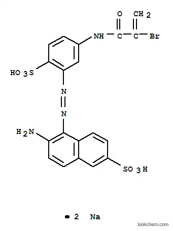 6-アミノ-5-[5-(2-ブロモ-1-オキソ-2-プロペニルアミノ)-2-(ソジオスルホ)フェニルアゾ]-2-ナフタレンスルホン酸ナトリウム