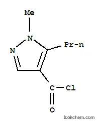 1H-피라졸-4-카르보닐 클로라이드, 1-메틸-5-프로필-(9CI)