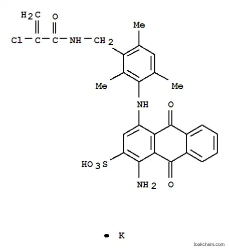 カリウム 1-アミノ-4-({3-[(2-クロロプロパ-2-エンアミド)メチル]-2,4,6-トリメチルフェニル}アミノ)-9,10-ジオキソ-9,10-ジヒドロアントラセン-2-スルホナート