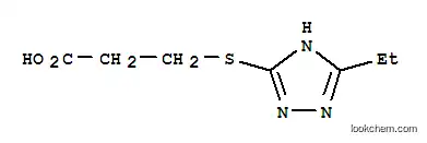 프로판산, 3-[(5-에틸-1H-1,2,4-트리아졸-3-일)티오]-(9CI)