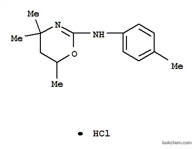 4H-1,3-옥사진, 5,6-디히드로-2-p-톨루이디노-4,4,6-트리메틸-, 염산염
