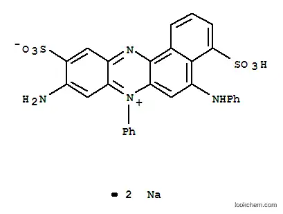 수소 9- 아미노 -7- 페닐 -5- (페닐 아미노) -4,10- 디 술포 나토 벤조 [a] 페 나지 늄, 디 나트륨 염