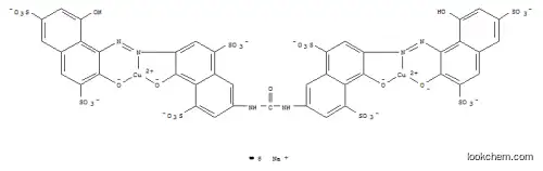 Cuprate(8-), [μ-[[3,3'-(carbonyldiimino) bis[7-[(2,8-dihydroxy-3,6-disulfo-1-naphthalenyl )azo]-8-hydroxy-1,5, 1-나프탈렌디설포나토]](2 XNUMX-)]]디-, 옥타나트륨