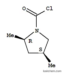 1-피롤리딘카르보닐 클로라이드, 2,4-디메틸-, 시스-(9CI)