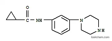 시클로프로판카르복사미드, N-[3-(1-피페라지닐)페닐]-(9CI)