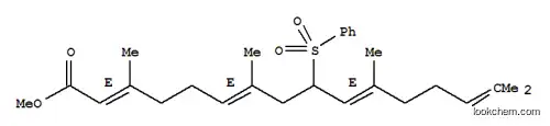 (2E,6E,10E)-3,7,11,15-テトラメチル-9-(フェニルスルホニル)-2,6,10,14-ヘキサデカテトラエン酸メチル