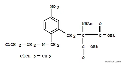 디에틸(아세틸아미노)((2-((비스(2-클로로에틸)아미노)메틸)-5-니트로페닐)메틸)프로판디오에이트