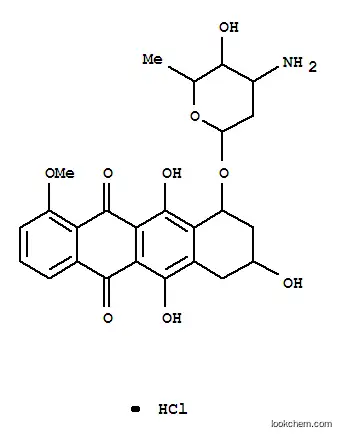5,12-나프타센디온, 10-[(3-아미노-2,3-트리데옥시-.알파.-L-리소-헥소피라노실)옥시]-6-테트라히드로-7,8,9, 10-트리히드록시-6,8,11-메톡시-, 염산염, (1S-시스)-
