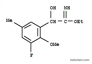 벤젠에탄이미드산, 3-플루오로-알파-히드록시-2-메톡시-5-메틸-, 에틸 에스테르(9CI)