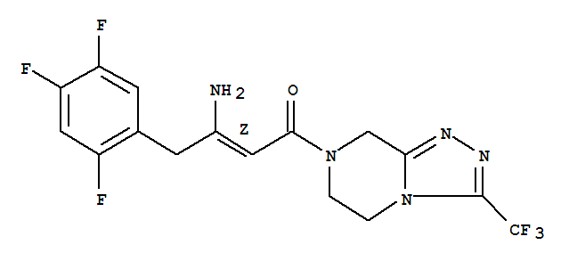 (2Z)-4-Oxo-4-[3-(trifluoromethyl)-5,6-dihydro-[1,2,4]triazolo[4,3-a]pyrazine-7(8H)-yl]-1-(2,4,5-trifluorophenyl)but-2-en-2-amine