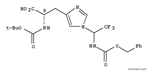 Nα-(tert-ブトキシカルボニル)-1-[2,2,2-トリフルオロ-1-[(ベンジルオキシカルボニル)アミノ]エチル]-L-ヒスチジン