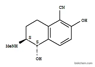 1-나프탈렌카보니트릴, 5,6,7,8-테트라하이드로-2,5-디하이드록시-6-(메틸아미노)-, 트랜스-(9CI)