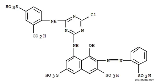 2-[[4-クロロ-6-[[8-ヒドロキシ-3,6-ジスルホ-7-[(2-スルホフェニル)アゾ]-1-ナフタレニル]アミノ]-1,3,5-トリアジン-2-イル]アミノ]-5-スルホ安息香酸