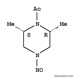 피페라진,1-아세틸-2,6-디메틸-4-니트로소-,시스-(9CI)
