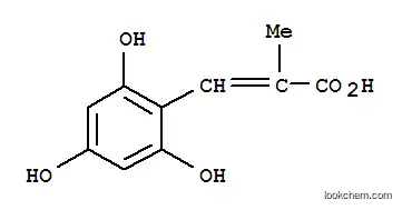 2-프로펜산, 2-메틸-3-(2,4,6-트리히드록시페닐)-(9CI)