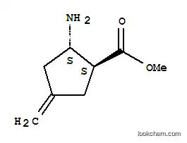 시클로펜탄카르복실산, 2-아미노-4-메틸렌-, 메틸 에스테르, 트랜스-(9CI)
