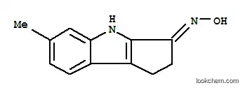 사이클로펜트[b]인돌-3(2H)-온, 1,4-디하이드로-6-메틸-, 옥심(9CI)