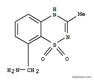 2H-1,2,4-벤조티아디아진-8-메탄아민, 3-메틸-, 1,1-디옥사이드(9CI)