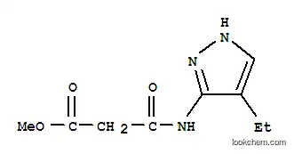 프로판산, 3-[(4-에틸-1H-피라졸-3-일)아미노]-3-옥소-, 메틸 에스테르(9CI)
