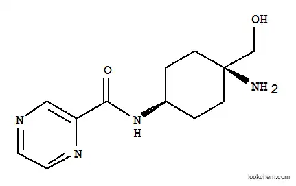 피라진카르복사미드, N-[시스-4-아미노-4-(히드록시메틸)시클로헥실]-(9CI)