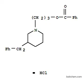 3- (3- 벤질 -1- 피 페리 딜) 프로필 벤조 에이트 염산염