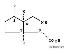 사이클로펜타[c]피롤-1-카복실산, 4-플루오로옥타하이드로-, (1R,3aS,4R,6aR)-rel-(9CI)