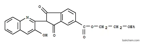 1H-인덴-5-카르복실산, 2,3-디히드로-2-(3-히드록시-2-퀴놀리닐)-1,3-디옥소-, 2-에톡시에틸 에스테르
