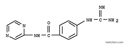 벤즈아미드, 4-[(아미노이미노메틸)아미노]-N-피라지닐-(9CI)