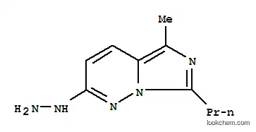 이미다조[1,5-b]피리다진-2(1H)-온, 5-메틸-7-프로필-, 하이드라존(9CI)