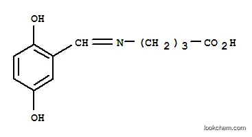 부티르산, 4-[(2,5-디하이드록시벤질리덴)아미노]-(8CI)